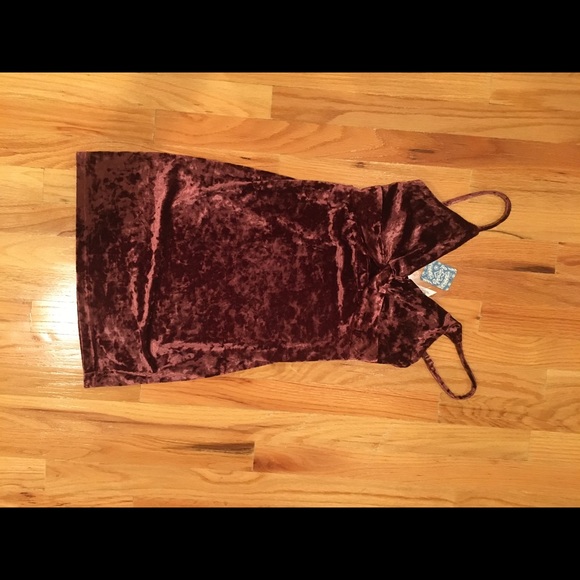 Intimately by Free People Velvet Cutout Mini Dress - Picture 3 of 5